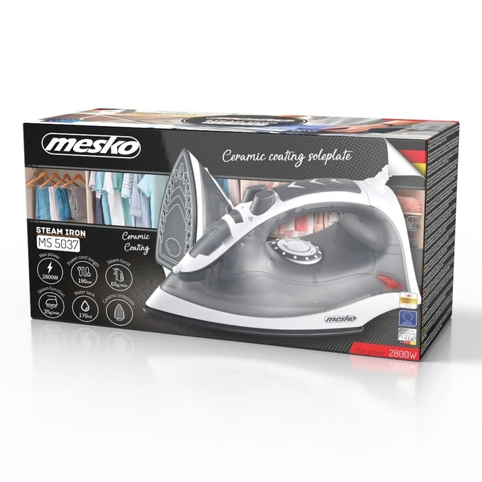 Σίδερο Ατμού Mesko Steam 2800W White/Grey
