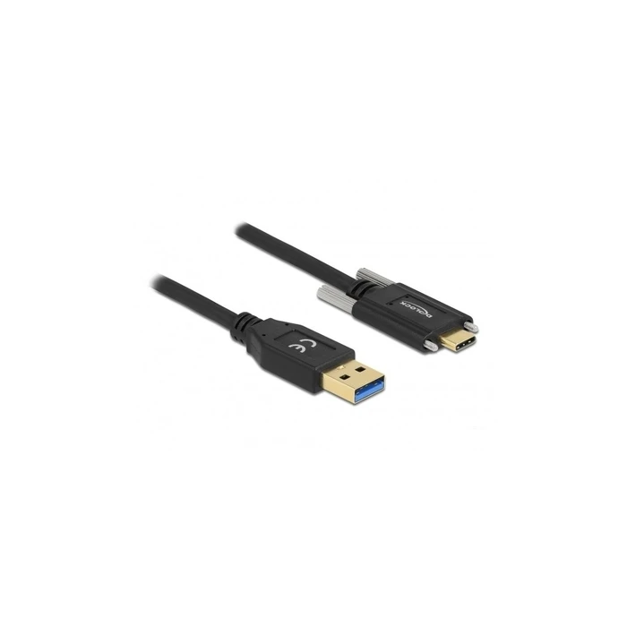 DELOCK SuperSpeed USB Cable Type-A Male to USB-C Male 2 m, Black (Model 84019)