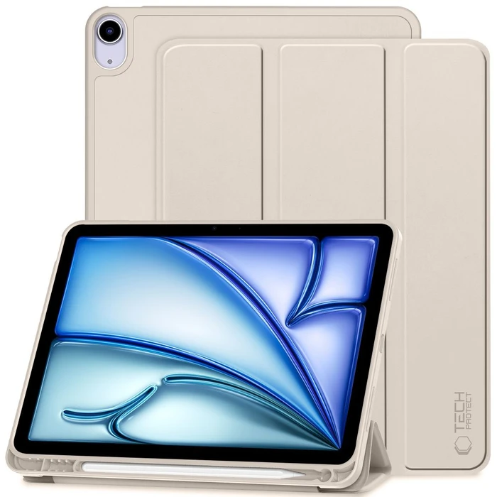 Tech-Protect SmartCase Pen Apple iPad Air 10.9 2020/2022 (4, 5 gen) / iPad Air 11 2024 (6 gen) Starlight