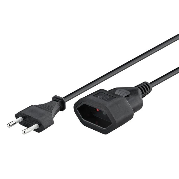 GOOBAY μπαλαντέζα προέκταση ρεύματος 50510, Europlug, 2x 0.75mm², 5m, μαύρη