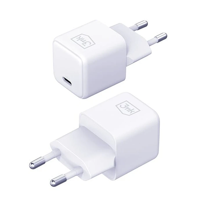 3MK Hyper Charger PD 25W white + USB-C / USB-C cable