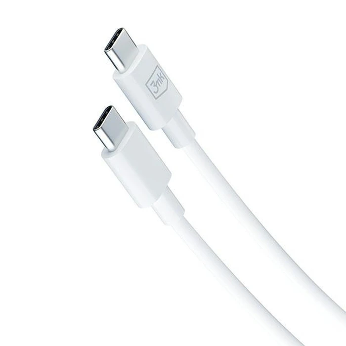 3MK Hyper Charger PD 25W white + USB-C / USB-C cable