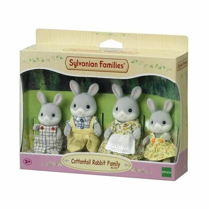 Σετ Κούκλες Sylvanian Families Family Gray Rabbit