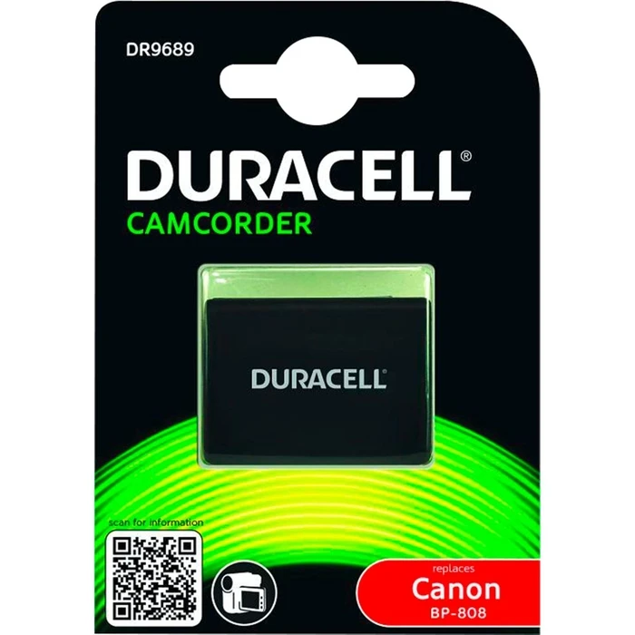 Μπαταρία Επαναφορτιζόμενη Duracell Li-Ion για Canon BP-808 890 mAh