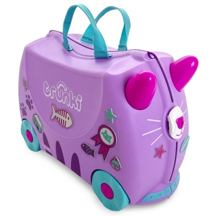 Trunki Kotek Cassie Kids Ride-On Suitcase / Cabin Luggage (Purple) - Model TRU-0322