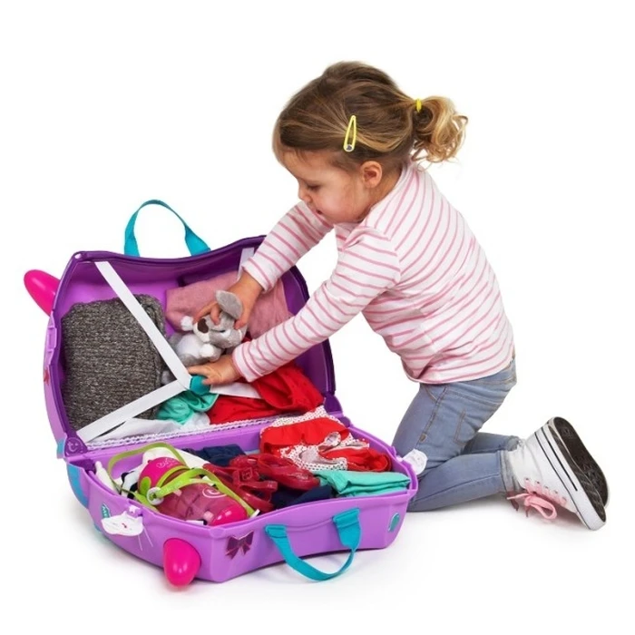 Trunki Kotek Cassie Kids Ride-On Suitcase / Cabin Luggage (Purple) - Model TRU-0322