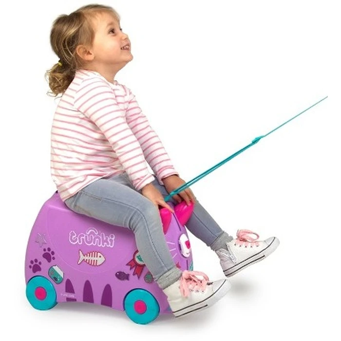 Trunki Kotek Cassie Kids Ride-On Suitcase / Cabin Luggage (Purple) - Model TRU-0322