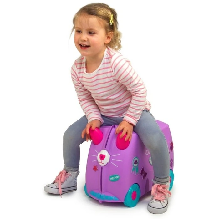 Trunki Kotek Cassie Kids Ride-On Suitcase / Cabin Luggage (Purple) - Model TRU-0322