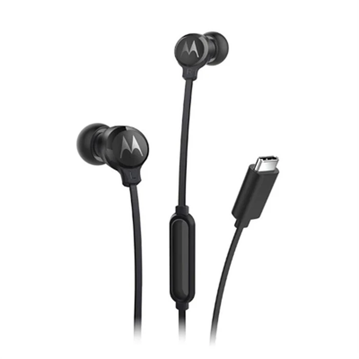 Handsfree Ακουστικά Motorola Earbuds 3C-S Μαύρο USB-C