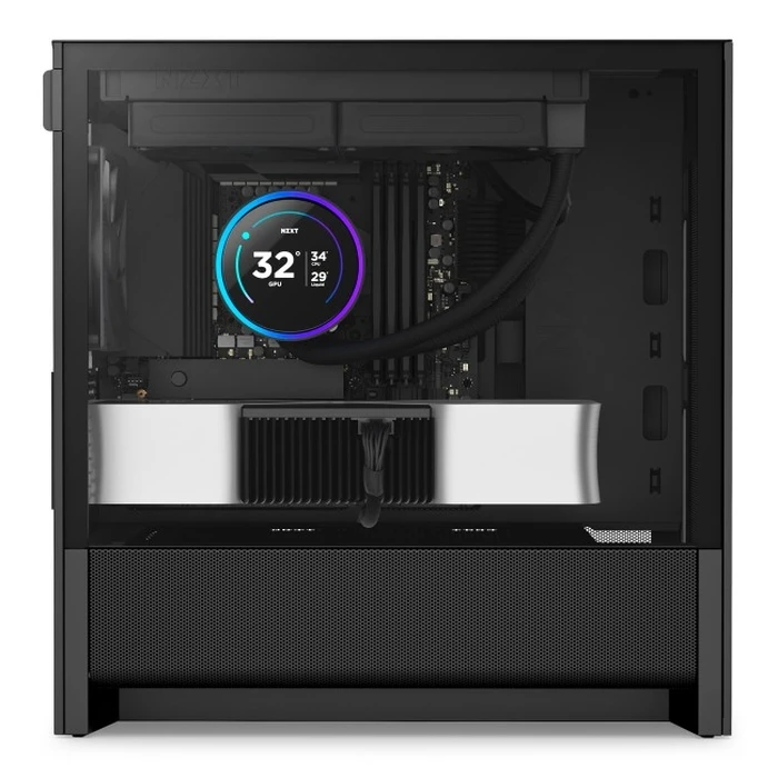NZXT H3 Flow (Matte Black) - Mid Tower PC Case with Tempered Glass