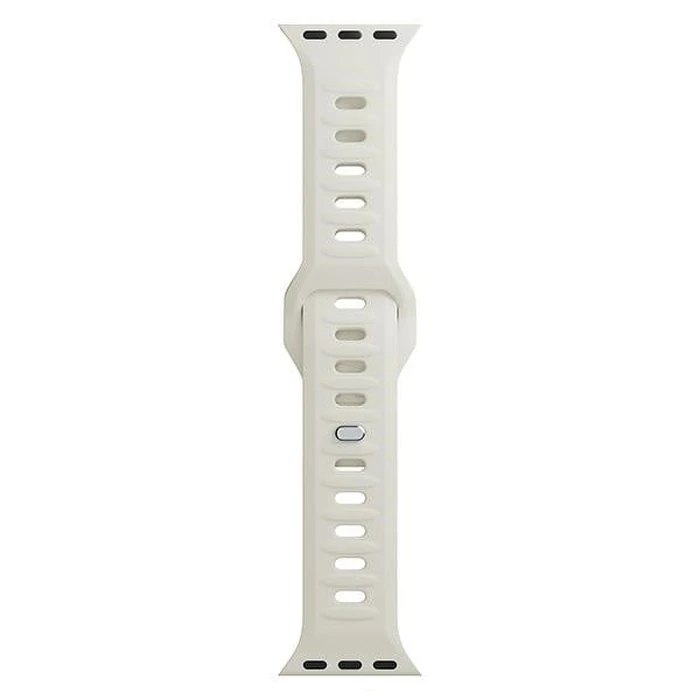 Strap 3MK Silicone Watch Strap Apple Watch 4/5/6/7/SE/8/9/10 40/41/42mm beige