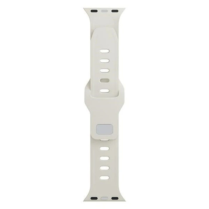 Strap 3MK Silicone Watch Strap Apple Watch 4/5/6/7/SE/8/9/10 40/41/42mm beige