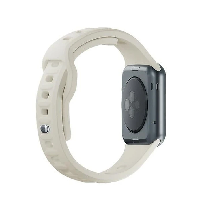 3MK Silicone Watch Strap for Apple Watch 4/5/6/7/8/9/SE/Ultra 42/44/45/49mm beige