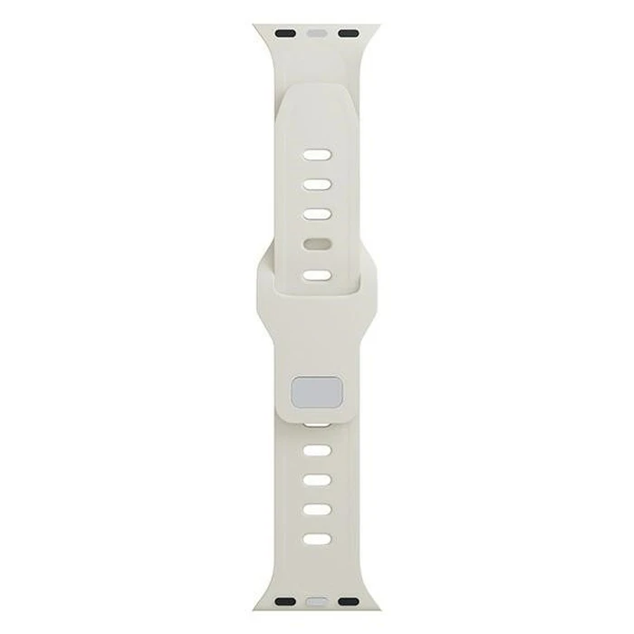 3MK Silicone Watch Strap for Apple Watch 4/5/6/7/8/9/SE/Ultra 42/44/45/49mm beige