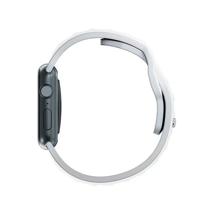 Belt 3MK Silicone Watch Strap Apple Watch 4/5/6/7/SE/8/9/10 40/41/42mm white