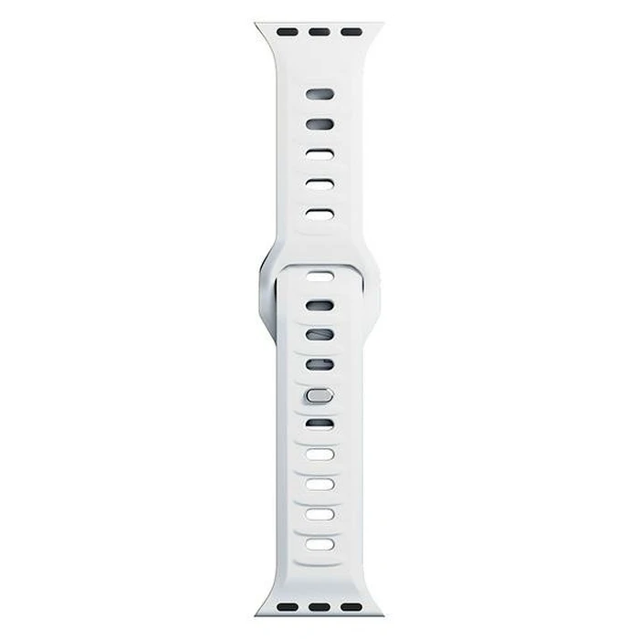 Belt 3MK Silicone Watch Strap Apple Watch 4/5/6/7/SE/8/9/10 40/41/42mm white