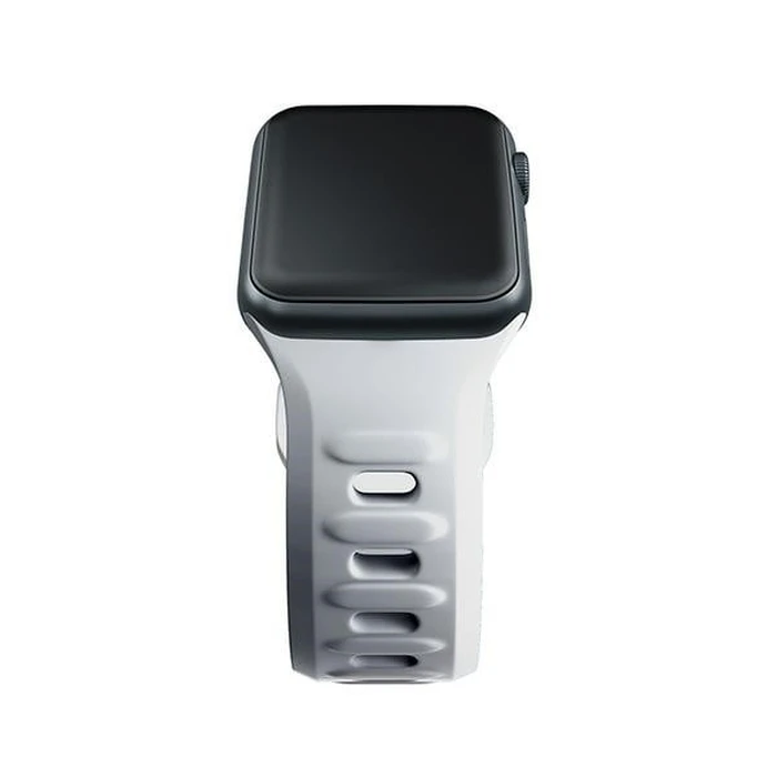 Belt 3MK Silicone Watch Strap Apple Watch 4/5/6/7/SE/8/9/10 40/41/42mm white