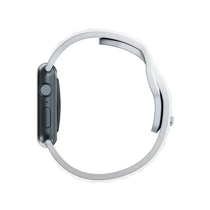 Belt 3MK Silicone Watch Strap Apple Watch 4/5/6/7/8/9/SE/Ultra 42/44/45/49mm white
