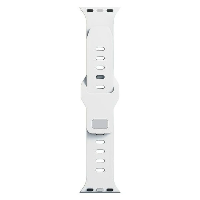 Belt 3MK Silicone Watch Strap Apple Watch 4/5/6/7/8/9/SE/Ultra 42/44/45/49mm white