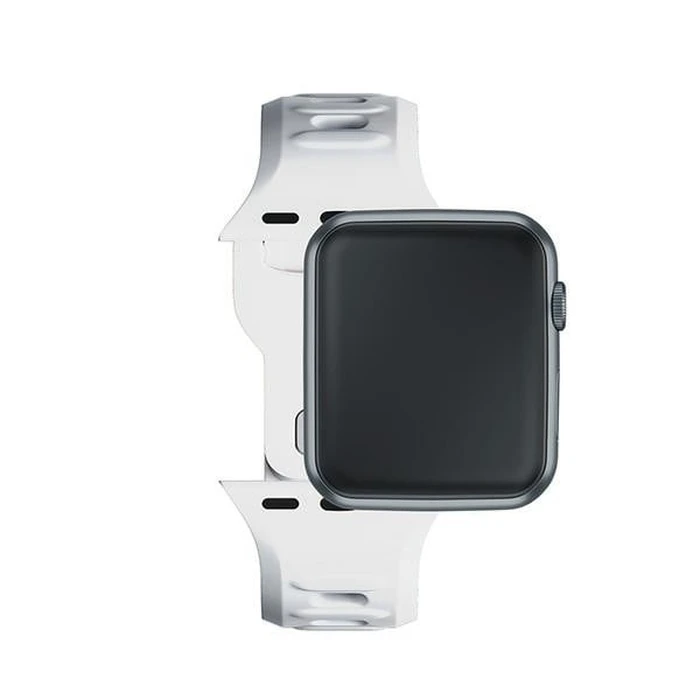 Belt 3MK Silicone Watch Strap Apple Watch 4/5/6/7/8/9/SE/Ultra 42/44/45/49mm white