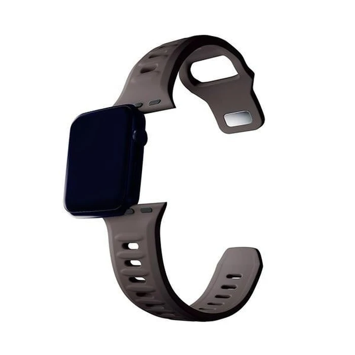 Strap 3MK Silicone Watch Strap Apple Watch 4/5/6/7/SE/8/9/10 40/41/42mm brown/taupe