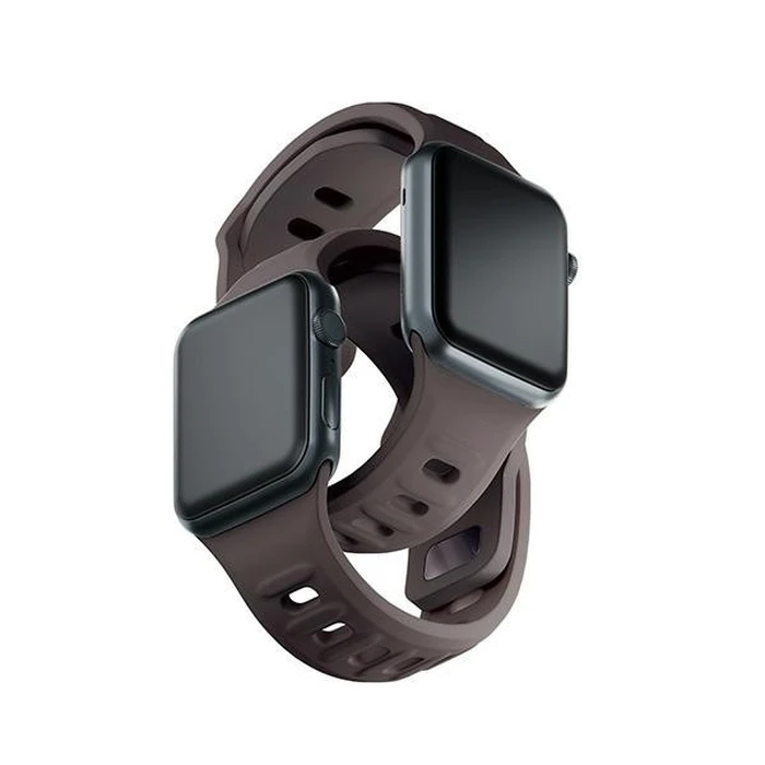 Strap 3MK Silicone Watch Strap Apple Watch 4/5/6/7/SE/8/9/10 40/41/42mm brown/taupe