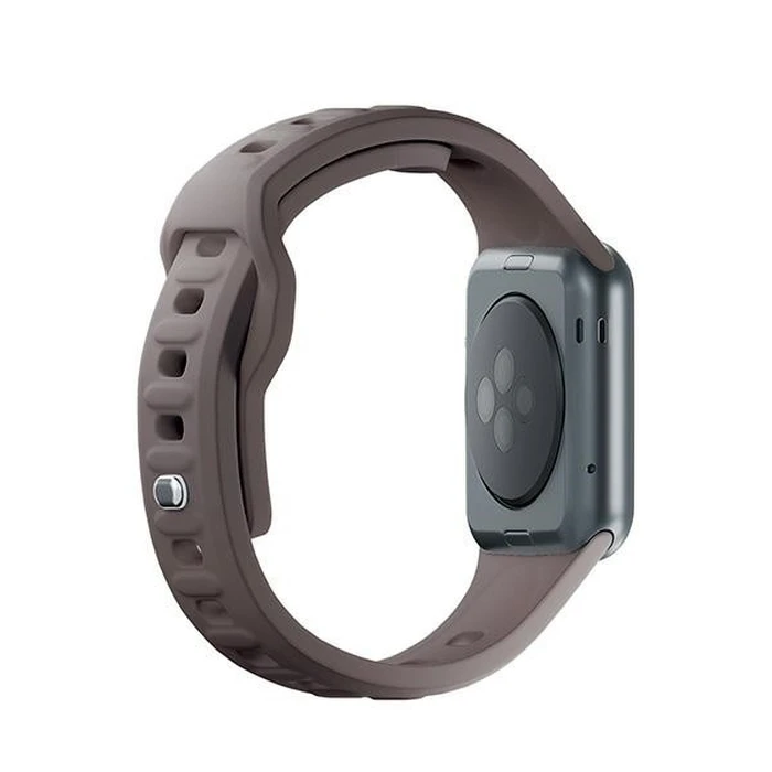 3MK Silicone Watch Strap for Apple Watch 4/5/6/7/8/9/SE/Ultra 42/44/45/49mm brown/taupe