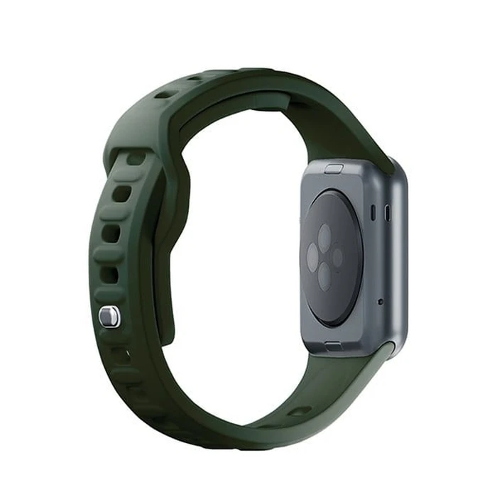 Belt 3MK Silicone Watch Strap Apple Watch 4/5/6/7/SE/8/9/10 40/41/42mm dark green
