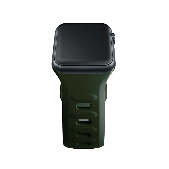 Belt 3MK Silicone Watch Strap Apple Watch 4/5/6/7/SE/8/9/10 40/41/42mm dark green