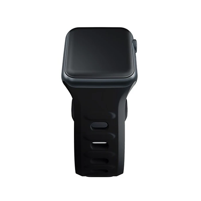 Belt 3MK Silicone Watch Strap Apple Watch 4/5/6/7/SE/8/9/10 40/41/42mm black