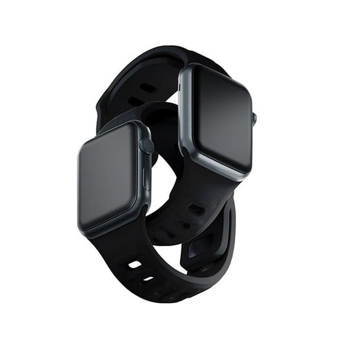 Belt 3MK Silicone Watch Strap Apple Watch 4/5/6/7/SE/8/9/10 40/41/42mm black