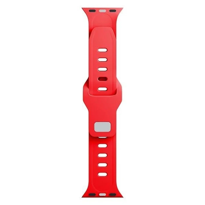 Strap 3MK Silicone Watch Strap Apple Watch 4/5/6/7/SE/8/9/10 40/41/42mm red