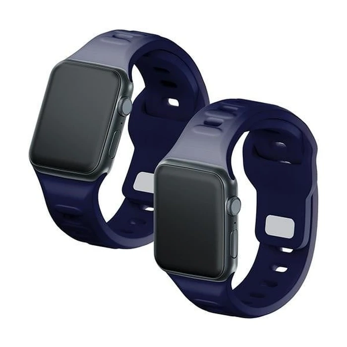 3MK Silicone Watch Strap for Apple Watch 4/5/6/7/8/9/SE/Ultra 42/44/45/49mm ocean blue