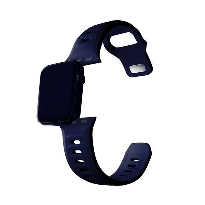 3MK Silicone Watch Strap for Apple Watch 4/5/6/7/8/9/SE/Ultra 42/44/45/49mm ocean blue