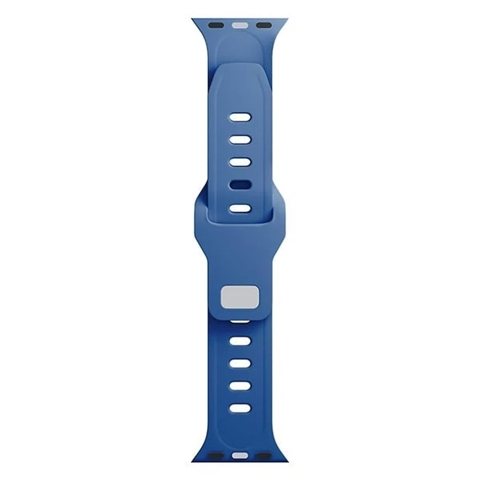 3MK Silicone Watch Strap Apple Watch 4/5/6/7/SE/8/9/10 40/41/42mm blue