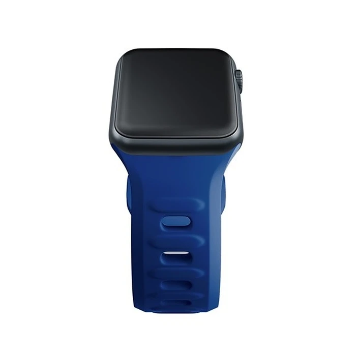 3MK Silicone Watch Strap Apple Watch 4/5/6/7/SE/8/9/10 40/41/42mm blue