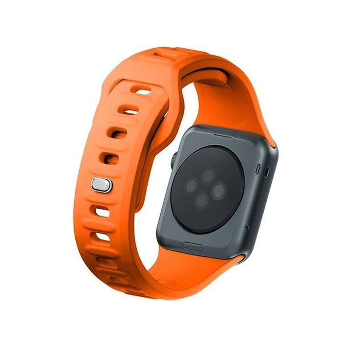 Belt 3MK Silicone Watch Strap Apple Watch 4/5/6/7/SE/8/9/10 40/41/42mm orange