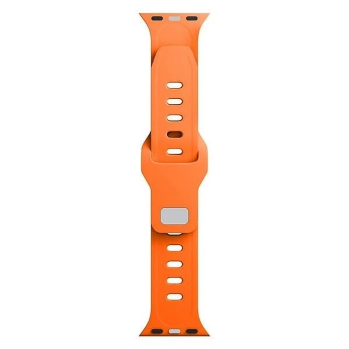 Belt 3MK Silicone Watch Strap Apple Watch 4/5/6/7/SE/8/9/10 40/41/42mm orange
