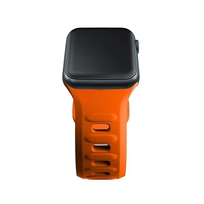 Belt 3MK Silicone Watch Strap Apple Watch 4/5/6/7/SE/8/9/10 40/41/42mm orange