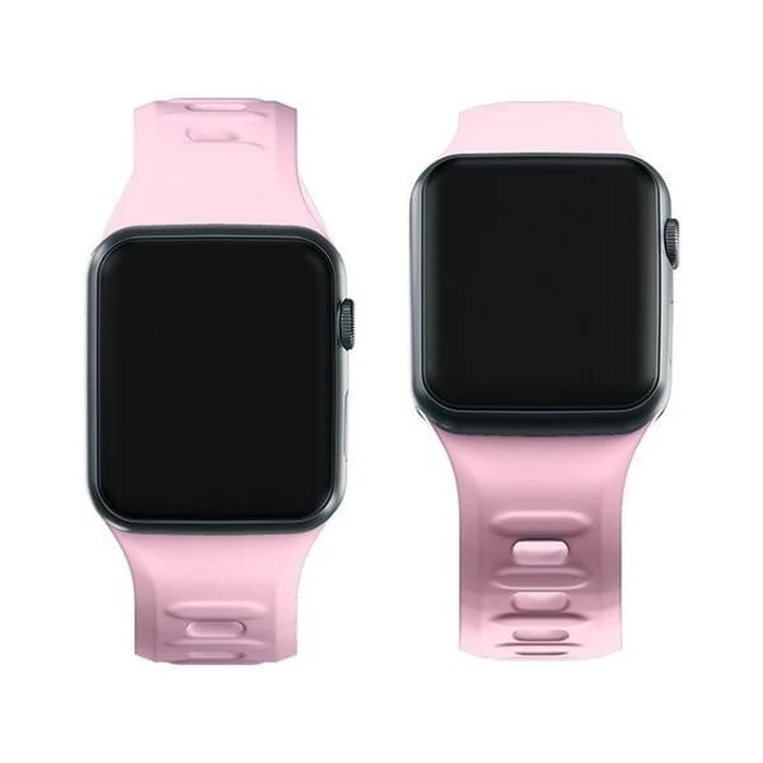 3MK Silicone Watch Strap for Apple Watch 42/44/45/49 mm pink/powder pink