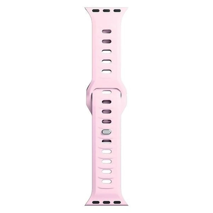 3MK Silicone Watch Strap for Apple Watch 42/44/45/49 mm pink/powder pink