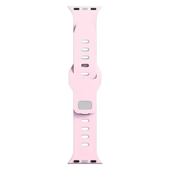 3MK Silicone Watch Strap for Apple Watch 42/44/45/49 mm pink/powder pink