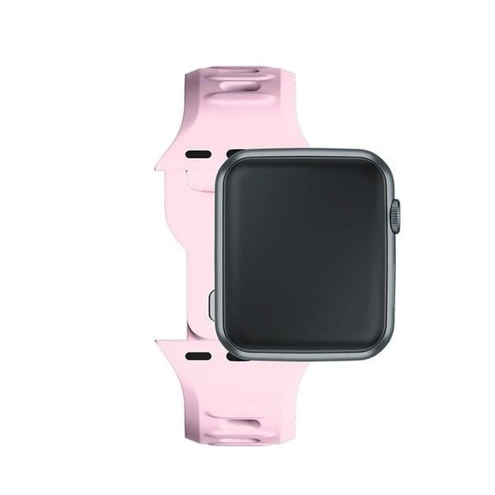 3MK Silicone Watch Strap for Apple Watch 42/44/45/49 mm pink/powder pink