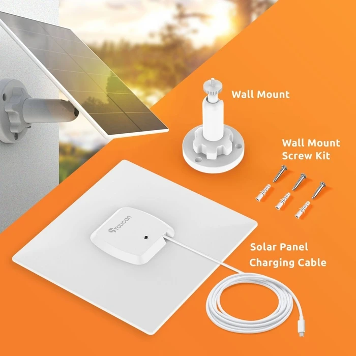 Toucan Ηλιακός Φορτιστής Πάνελ για Κάμερα Ασφαλείας Pro