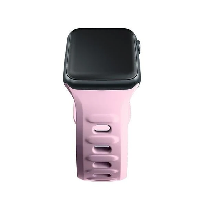 3MK Silicone Watch Strap for Apple Watch 42/44/45/49 mm pink/powder pink