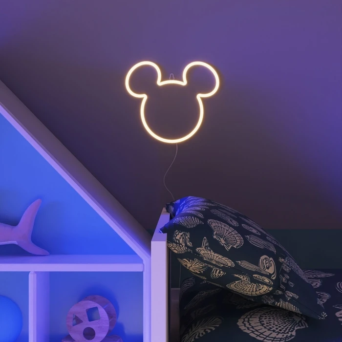 Yellowpop Disney Mickey Ears LED Φωτιστικό Τοίχου - Λευκό