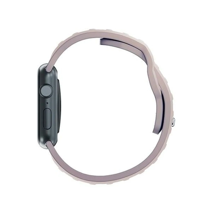 3MK Silicone Watch Strap for Apple Watch 4/5/6/7/8/9/SE/Ultra 42/44/45/49mm pink-beige/latte