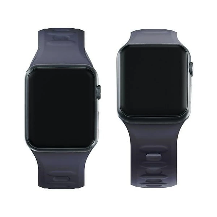 Strap 3MK Silicone Watch Strap Apple Watch 4/5/6/7/SE/8/9/10 40/41/42mm grey