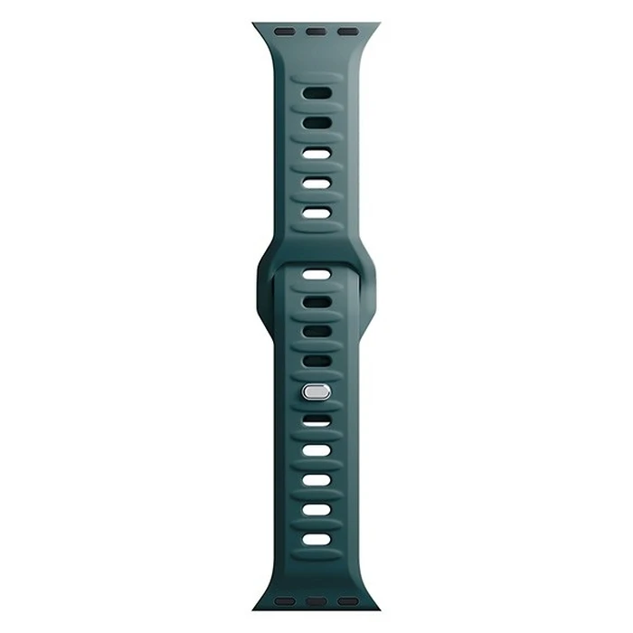 3MK Silicone Watch Strap for Apple Watch 4/5/6/7/SE/8/9/10 40/41/42mm green/evergreen