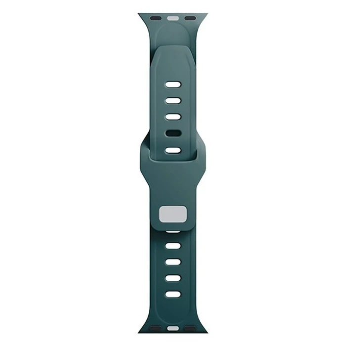 3MK Silicone Watch Strap for Apple Watch 4/5/6/7/SE/8/9/10 40/41/42mm green/evergreen